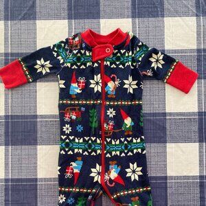 Hanna Andersson Holiday PJs - Size 0-3 Mos. - EUC - Gnome